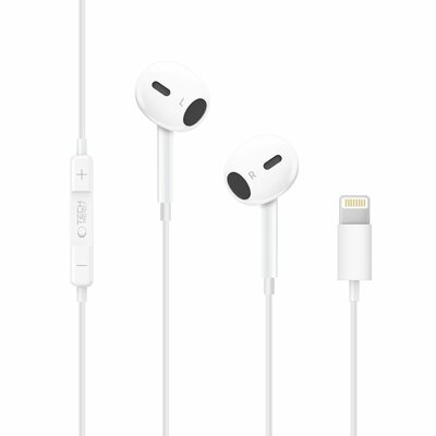 TechProtection UltraBoost Lightning oordopjes met microfoon wit