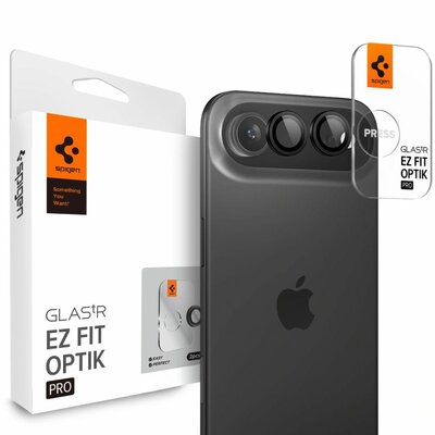 Spigen Optik EZ Fit iPhone Air camera beschermer 2 pack zwart
