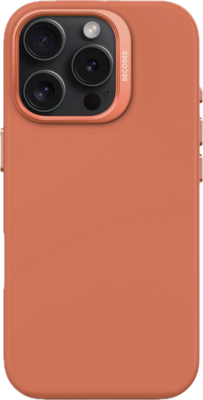 Decoded siliconen MagSafe iPhone 15 Pro hoesje peach