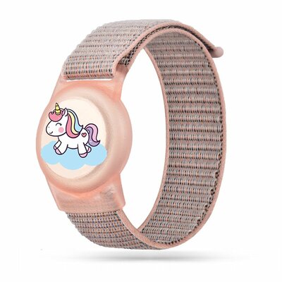 Tech Protection Kids nylon AirTag armbandje pony