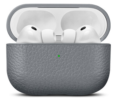 Woolnut Leather AirPods Pro 3 hoesje grijs