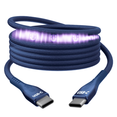 Statik MagStack Pro USB-C naar USB-C kabel 100 cm blauw