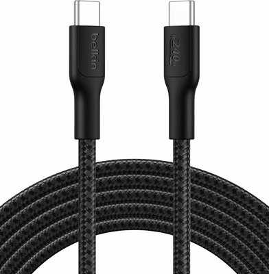 Belkin BoostCharge Pro 240 watt USB-C kabel 1 meter zwart