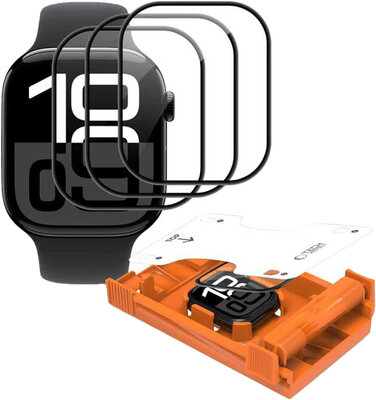 TechProtection Easy Set Apple Watch 40 mm screenprotector 3 pack