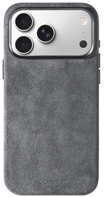 Alcanside Alcantara iPhone 17 Pro hoesje nardo grijs