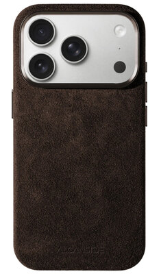 Alcanside Alcantara iPhone 17 Pro Max hoesje chocolate bruin