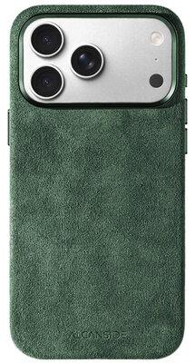 Alcanside Alcantara iPhone 17 Pro Max hoesje groen