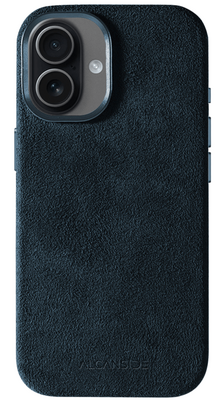 Alcanside Alcantara iPhone 17 hoesje navy