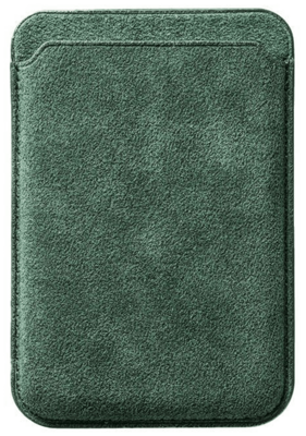 Alcanside Alcantara MagSafe Wallet kaarthouder groen