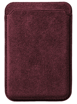 Alcanside Alcantara MagSafe Wallet kaarthouder rood