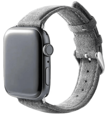 Alcanside Alcantara Buckle Apple Watch 49 / 46 / 45 mm bandje nardo grijs