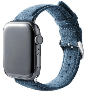 Alcanside Alcantara Buckle Apple Watch 49 / 46 / 45 mm bandje ocean blauw
