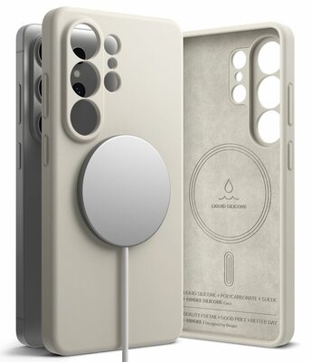 Ringke MagSafe Silicone Galaxy S26 Ultra hoesje stone