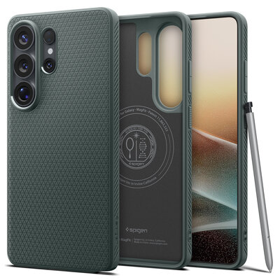 Spigen Liquid Air MagSafe Galaxy S26 Ultra&nbsp;hoesje groen