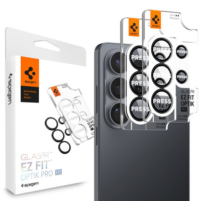 Spigen Glas.tR EZ Fit Optik Pro Galaxy S26 Ultra camera beschermer zwart 2 pack