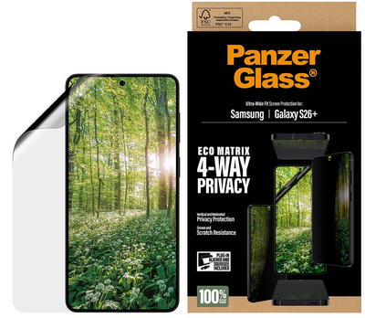 PanzerGlass Matrix Privacy Glazen Galaxy S26+ Plus screenprotector