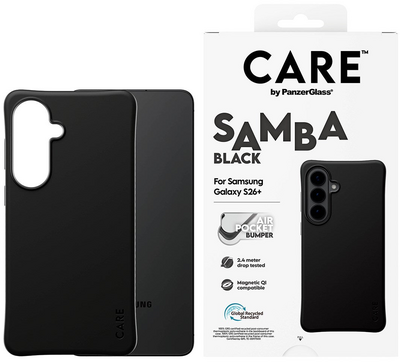 PanzerGlass CARE Samba MagSafe Galaxy S26+ Plus hoesje zwart