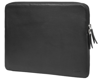 TRUNK Leather MacBook Pro 14 inch sleeve zwart