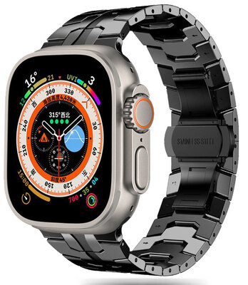 Tech Protection Stack Apple Watch 49 / 46 / 45 / 42 mm schakelbandje zwart