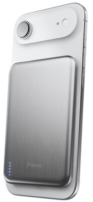 BMX SolidSafe Air 5 K solid-state MagSafe powerbank 5000 mAh zilver