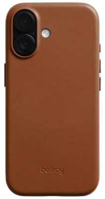 Bellroy leather iPhone 17 hoesje bruin