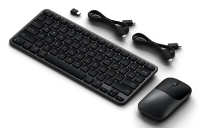 Satechi Slim CEX1 draadloze toetsenbord en muis combo zwart