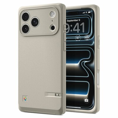 Spigen Classic LS MagSafe iPhone 17 Pro Max hoesje stone