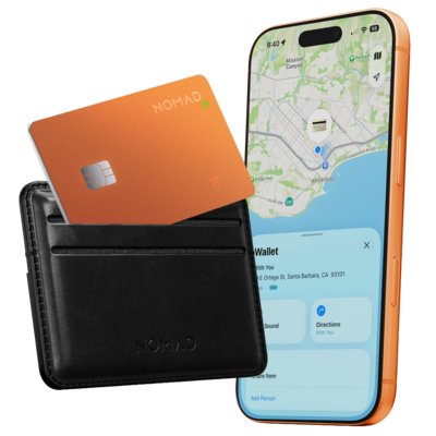 Nomad Tracking Card  Pro met Find My tracker oranje