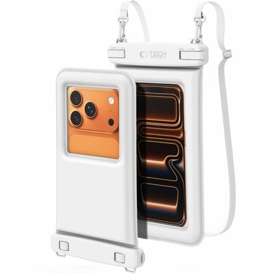 TechProtection universele waterdichte drijvende floating hoesje wit