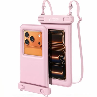 TechProtection universele waterdichte drijvende floating hoesje roze