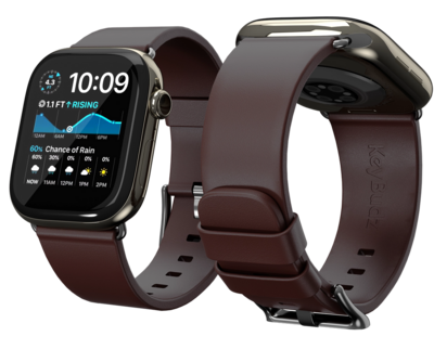KeyBudz Artisan leather Apple Watch bandje bruin