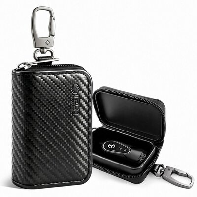 TechProtection autosleutel keyless RFID signal blocker met clip carbon