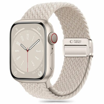 TechProtection Nylon Plus Apple Watch 49 / 46 / 45 / 44 mm bandje beige
