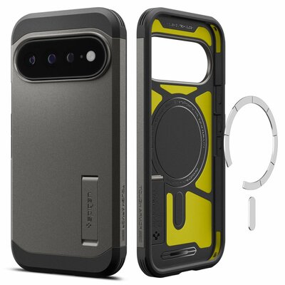 Spigen Tough Armor MagSafe Google Pixel 11 Pro XL hoesje gun metal