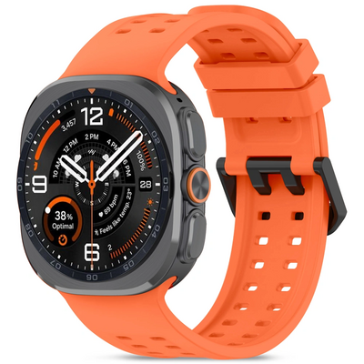 TechProtection Silicone Air Galaxy Watch Ultra 47 mm bandje oranje