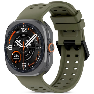 TechProtection Silicone Air Galaxy Watch Ultra 47 mm bandje groen