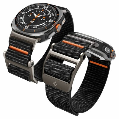 Spigen Durapro Flex Galaxy Watch Ultra 47 mm bandje zwart 