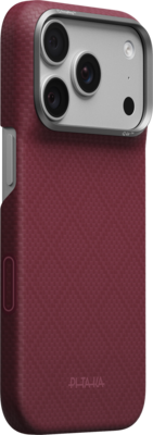 PITAKA Edge iPhone 18 Pro Max hoesje Argyle burgundy