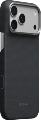 PITAKA Edge iPhone 18 Pro hoesje Argyle zwart 