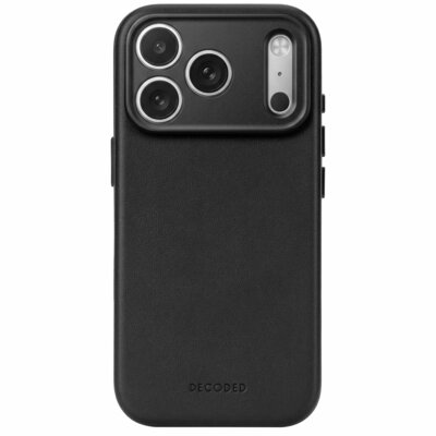 DECODED Leather Case iPhone 18 Pro hoesje zwart