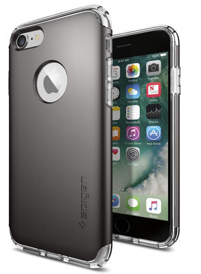 Spigen Hybrid Armor iPhone 7 hoesje Gun Metal