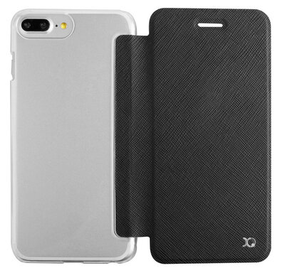 Xqisit Flap Adour iPhone 7 Plus hoesje Black