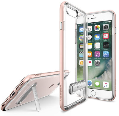 Spigen Hybrid Crystal iPhone 7 Plus hoes Rose Gold