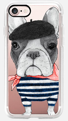Casetify French Bulldog iPhone 7 hoesje