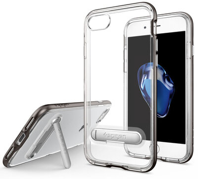 Spigen Hybrid Crystal iPhone 7 hoesje Gun Metal