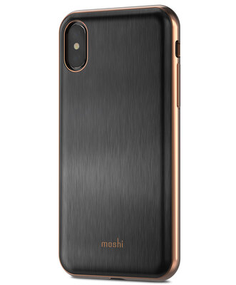 Moshi iGlaze iPhone X hoesje Zwart