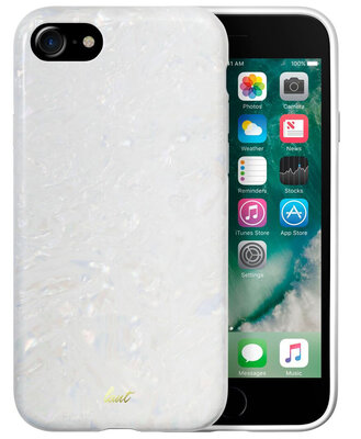 LAUT Pop iPhone 8 hoesje Artic Pearl