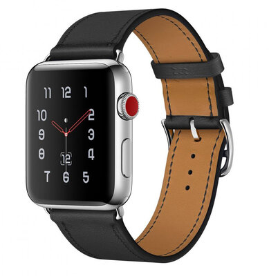 TechProtection Leather Watch bandje 42 mm Zwart