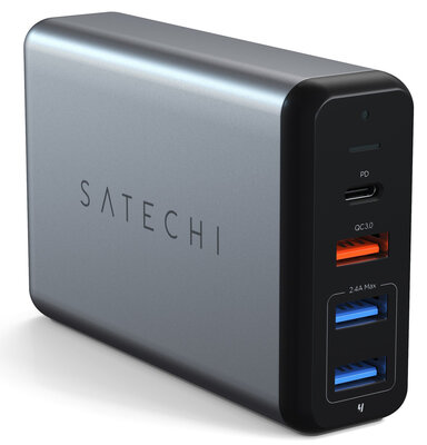 Satechi USB-C 75 watt Travel&nbsp;Charger oplader Grijs