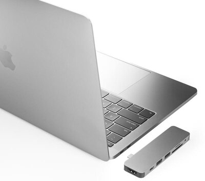 HyperDrive Solo USB-C hub Space Zilver